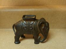 Vintage Cast Iron Elephant Coin Bank picture