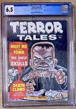 CGC 6.5 TERROR TALES #8 CLASSIC HORROR COVER 1969 SILVER AGE EERIE MAGAZINE picture