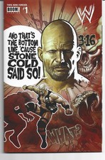 WWE Then Now Forever #1 (BOOM 2016) Stone Cold Steve Austin Powell Cover NM/M picture