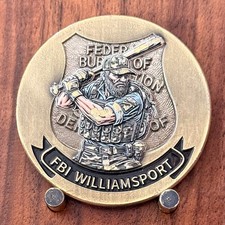 FBI Williamsport Philadelphia Division Double Sided Challenge Coin  M#37 picture