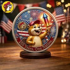 Buc-ee's America 250 Years One Nation Coin Fireworks USA 250th Anniversary picture
