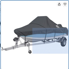 Classic Accessories StormPro Heavy-Duty Boat Cover, 22-24 ft Long x 116 in Wide picture