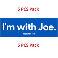 5 pcs I'm with Joe Biden for President Campaign Vinyl Bumper Stickers Decal picture