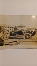 Vintage Photo 1920s Early Race Car No 27 Dirt Track Pits Speedster Grandstand picture