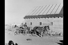 Photo:Antelope Montana William Hunter Buckboard 1937 Farm Scene FSA picture