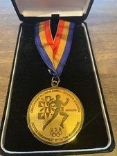 1996 Atlanta Olympics Xerox Breakfast Olympians Medal Case / 8-Authentic Tickets picture