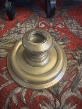 Antique 19th Century rench Empire Brass Chamberstick Candlestick Holder picture