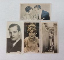 CIGARETTES ADVERTISING LOT Of 4 MINI NITRATED PHOTOS HOLYWOOD MOVIE CINEMA STARS picture