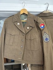 9th Infantry Division (Old Reliables) WWII Lot 2 Ike jackets Shirt And Pants  picture