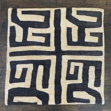 African Kuba Cloth Pillow Cover 01 | Genuine handwoven African decorative throw  picture