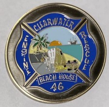 NEW Clearwater Fire Rescue Department Challenge Coin Station 46 The Beach House picture