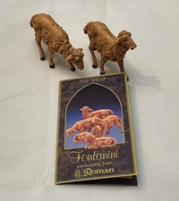 Vintage Nativity Figurines Italy 2 Sheep Family (set of 2) 3 1/2