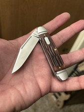 Rosecraft Blades Brown Bone Birchfield Camp Jack Slipjoint Pocket Knife New picture