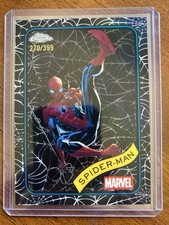 2025 topps marvel chrome Spider-Man Web Refractor 270/399 picture