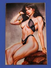 Vampirella Armageddon #12 Borges SDCC Black Suit Virgin Variant LE150 Dynamite picture
