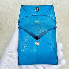 Hermes Bastia GM Taurillon Clemence Light Blue 2018 Engraved C picture