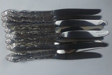 12 IS Wm Rogers Camelot Melody Dinner Knives Silver Plate  (it@box) picture