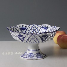 High Legged Environmentally Friendly Ceramic Porcelain Plate Firm Fruit Plate picture