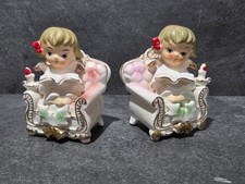 Vintage Christmas Angel Bookends by Empress Japan Figurines picture