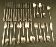 🍴 61pc Oneida 1881 Rogers Plantation Silverplate Silver Plate Flatware Set picture