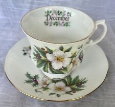 Elizabethan Staffordshire December Floral Holly Bone China Cup & Saucer picture