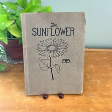 Antique 1919 The Sunflower Miltonvale Wesleyan College Kansas Yearbook picture