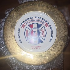 Vintage 1976 Bicentennial Fire Convention Plate Brandywine Hundred Co. 1... picture