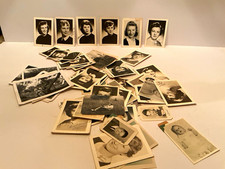 Vintage Black & White Portrait Photographs Lot, People/Children/Baby, Paper picture