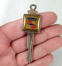 1950's 1960's Signa Craft Chevrolet Chevy Crest Crown Bowtie Precut Ignition Key picture