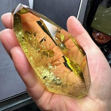 273g Natural Citrine Quartz Carved Freeform Crystal Reiki Healing Decor picture
