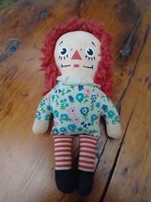 Vintage Raggedy Ann Doll, Plush, Very Good, Intact Original, no tag, 7