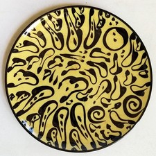 Vintage Evandale Porcelain  Plate Hand Painted and Signed by Noble- Modernist picture