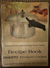 Vintage 1962 National PRESTO PRESSURE COOKER Recipe Book Cookbook Instructions picture