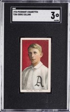1910 T206 PIEDMONT CIGARETTES EDDIE COLLINS SGC 3 picture