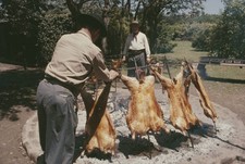 Barbecue in Argentina circa 1960 Historic 1960s Old Photo picture