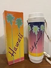 RARE Vintage Thermos Water Bottle Cooler by Studio Nova Tiger, California Palm  picture