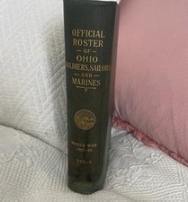 Official Roster Ohio Soldiers Sailors Marines WWI 1917-18 Vol. 9 Jac-Koe 1926 picture