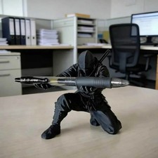 3D Printed Cool Organizer Ninja Pen Holder Miniature Pen Stand picture