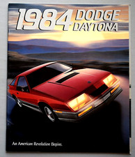 ORIGINAL 1984 DODGE DAYTONA SALES BROCHURE CATALOG ~ 20 PAGES ~ 10