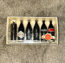 Coca-Cola Evolution of the Contour Bottle Miniature Bottles Set Boxed 1998 picture