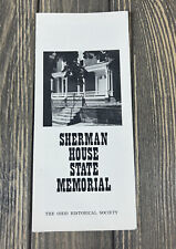 Vintage Sherman House State Memorial The Ohio Historical Society Pamphlet picture