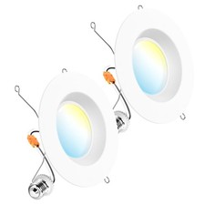 Sunco 2 Pack 6 Inch Retrofit LED Recessed Lights, 5CCT, 13W=75W, Dimmable | 1... picture
