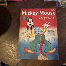 RARE  July 1938 Mickey Mouse Magazine Featuring Goofy picture