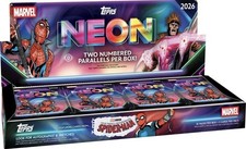 2026 TOPPS NEON MARVEL HOBBY BOX (100 Cards) Disney Brand New Sealed Presale QTY picture