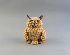 Vintage Papago Owl Basket -  3 3/4