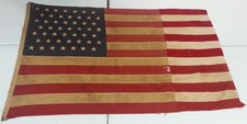 RARE Vintage 49 Star US American Flag Historical Cotton Bunting 69 x 41 As-is picture