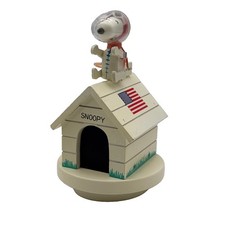 Vintage 1969 Schmid Peanuts Snoopy Astronaut Music Box Fly Me To The Moon Japan picture