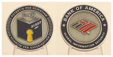 Bank of America Global Information Security 31337 Challenge Coin  3#G picture