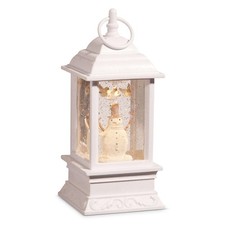 Raz Imports Whimsical Snowman Animated Lighted Water Lantern, 9.25-inch Height picture