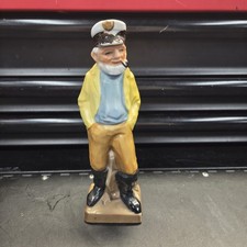 Vintage Seafarer Porcelain Aftershave Bottle Sailor Japan 7.5in Tall picture